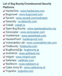 Bug Bounty List